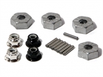 86066 - HEX WHEEL HUB 14MM (SILVER/4 PCS)